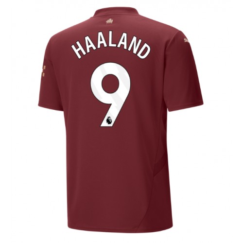 Dres Manchester City Erling Haaland #9 Rezervni 2024-25 Kratak Rukav